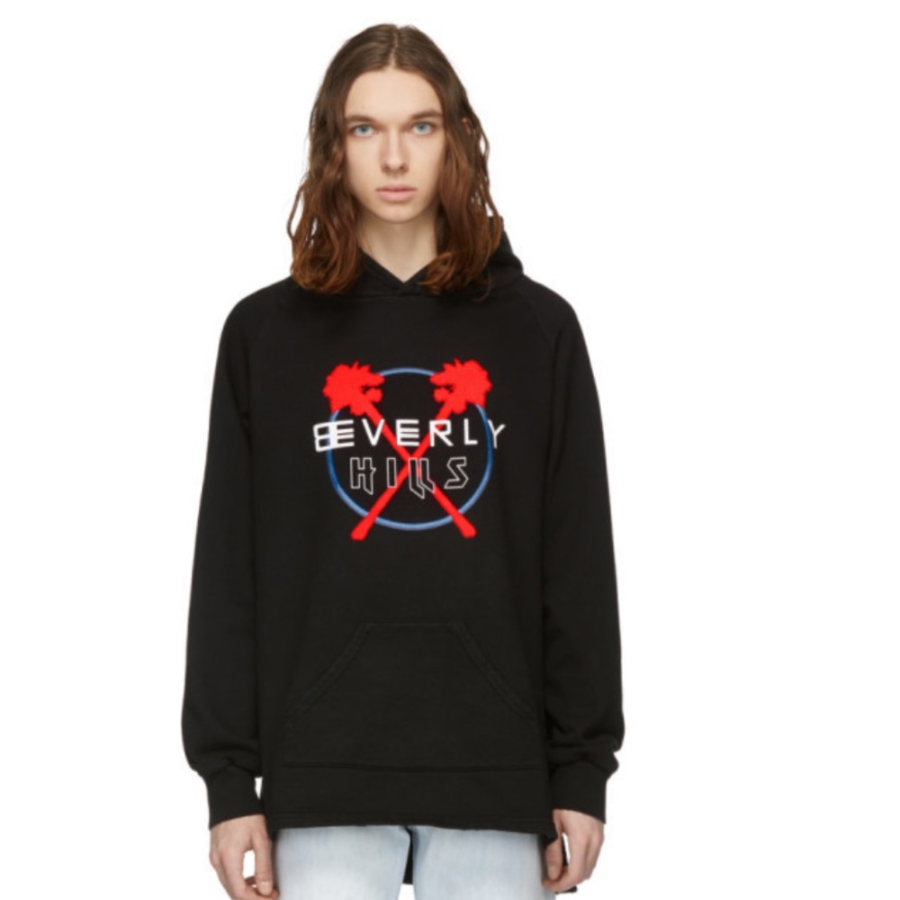 Baja East Black Beverly Hills Hoodie size 4